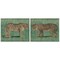 Stupell Industries Stunned Jaguar Hunting 2 pc Canvas Wall Art Set Design by June Erica Vess